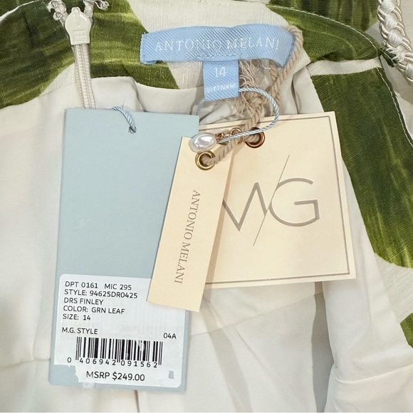 Antonio Melani M.G. Style Finley Linen Blend Sweetheart Neck Maxi Dress NWT $249 - Picture 16 of 16